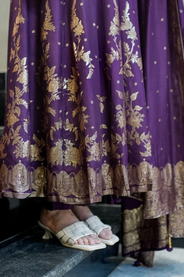 banarasi chanderi anarkali dupatta set (copy)