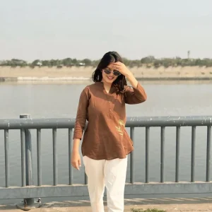 dark brown jeans