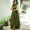 premium floral cambric cotton palazzo co ord set