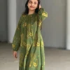 pure cotton discharge print kaftan style kurta set