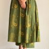pure cotton discharge print kaftan style kurta set