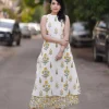 premium floral fine cotton flex palazzo kurta set