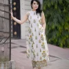 premium floral fine cotton flex palazzo kurta set