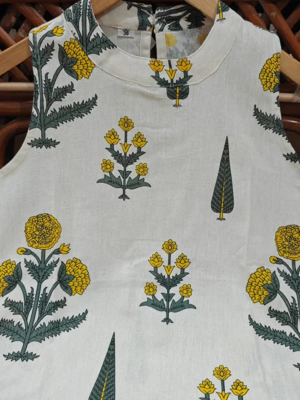 premium floral fine cotton flex palazzo kurta set