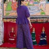 pure cotton discharge print kaftan style kurta set (copy)