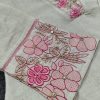 blush pink floral cotton dupatta set