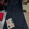 black cotton kurta dupatta set