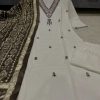 beige & brown ethnic printed dupatta set