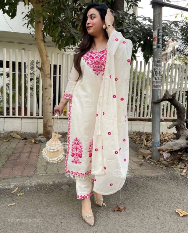 black embroidered dupatta set (copy)