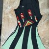 black embroidered ethnic co ord set