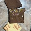 beautiful olive anarkali dupatta set