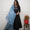 beautiful olive anarkali dupatta set (copy)