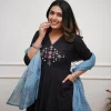 beautiful olive anarkali dupatta set (copy)