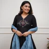 beautiful olive anarkali dupatta set (copy)
