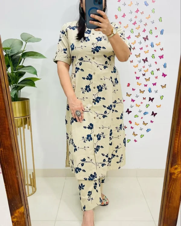 printed summer cotton co ord set