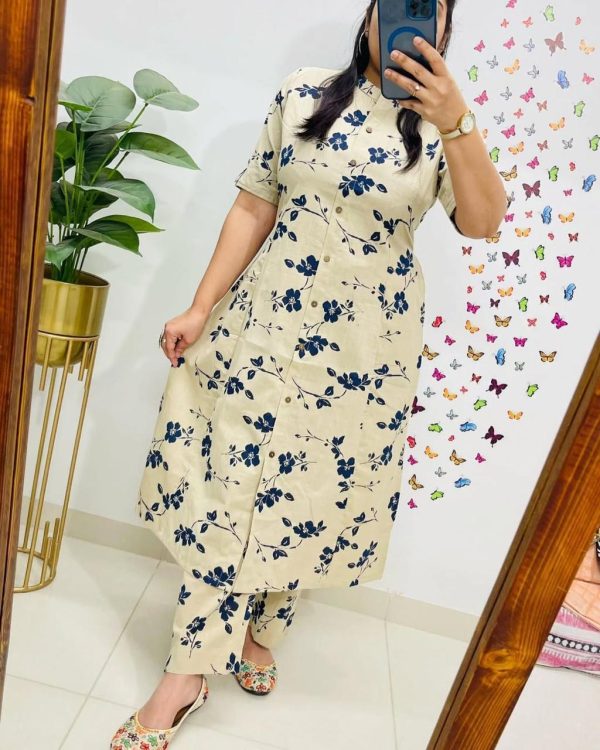 printed summer cotton co ord set