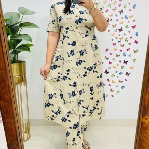 printed summer cotton co ord set