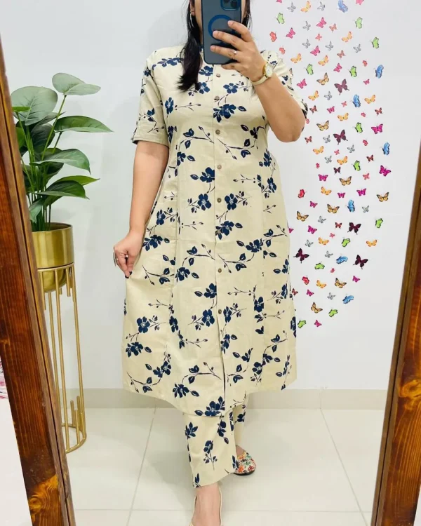 printed summer cotton co ord set