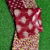 gulnaar red printed with dupatta set