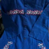 pure fine cotton embroidered kurta set