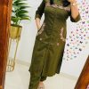 pure fine cotton embroidered kurta set (copy)