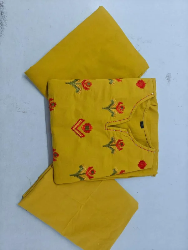 pure handloom south cotton hand printed chitrkari dupatta set