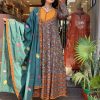 elegant pure cotton embroidered kurta set (copy)