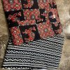 black premium jaipuri floral fine cotton co ord set