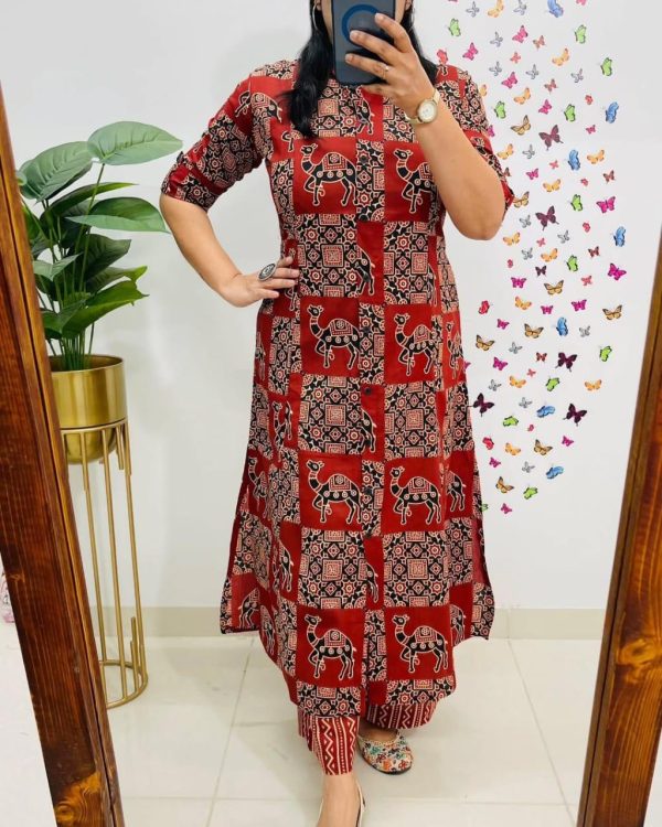 red premium jaipuri floral fine cotton co ord set black premium jaipuri floral fine cotton co ord set (copy)