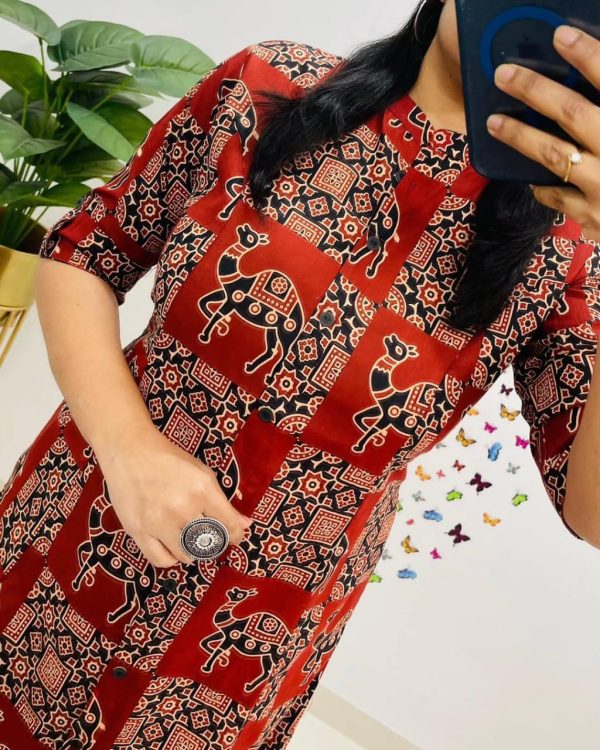 red premium jaipuri floral fine cotton co ord set red premium jaipuri floral fine cotton co ord set