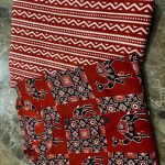 red premium jaipuri floral fine cotton co ord set
