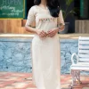classy embroidered off white kurta set (copy)