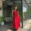 yellow cotton embroidery co ord set (copy)