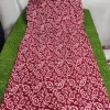 women cotton red dupatta set