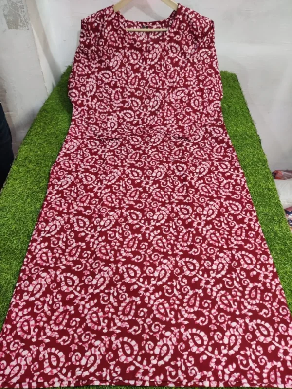 women cotton red dupatta set