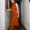 women cotton red dupatta set (copy)