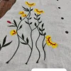 women grey cotton middi gown