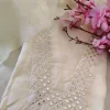 women off white chanderi dupatta set