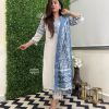 women off white chanderi dupatta set (copy)