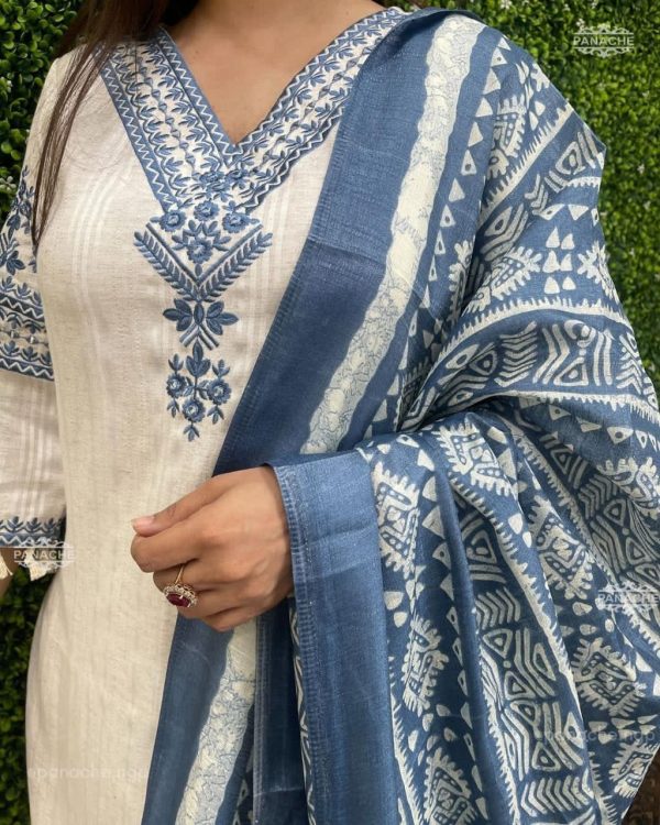 women off white chanderi dupatta set (copy) women off white chanderi dupatta set (copy)