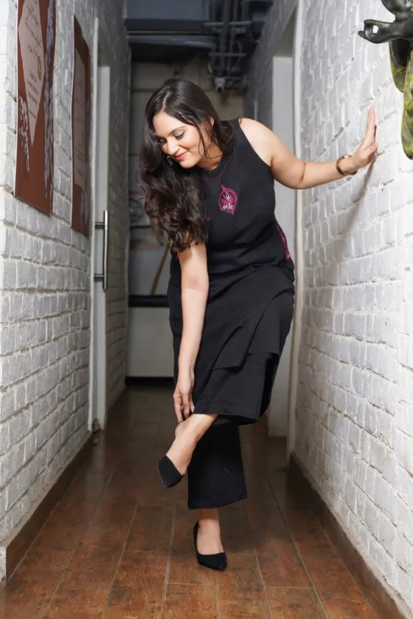 black elegance co ord set
